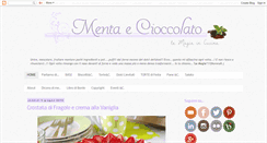 Desktop Screenshot of mentaecioccolato.com